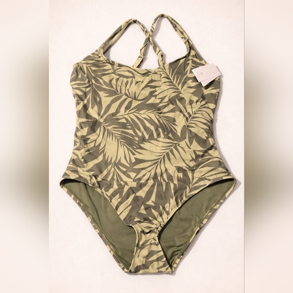 Other - Leaf Print Swimsuit